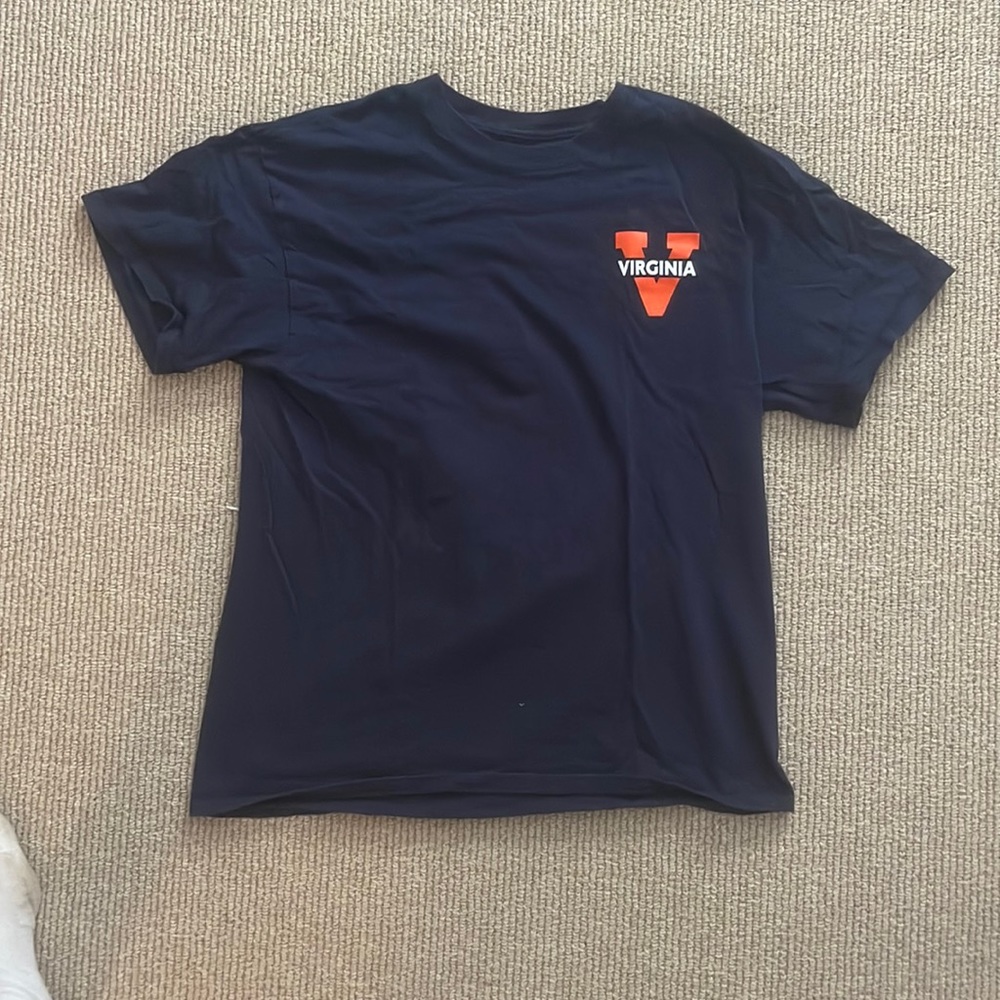 Navy UVA short sleeve tee